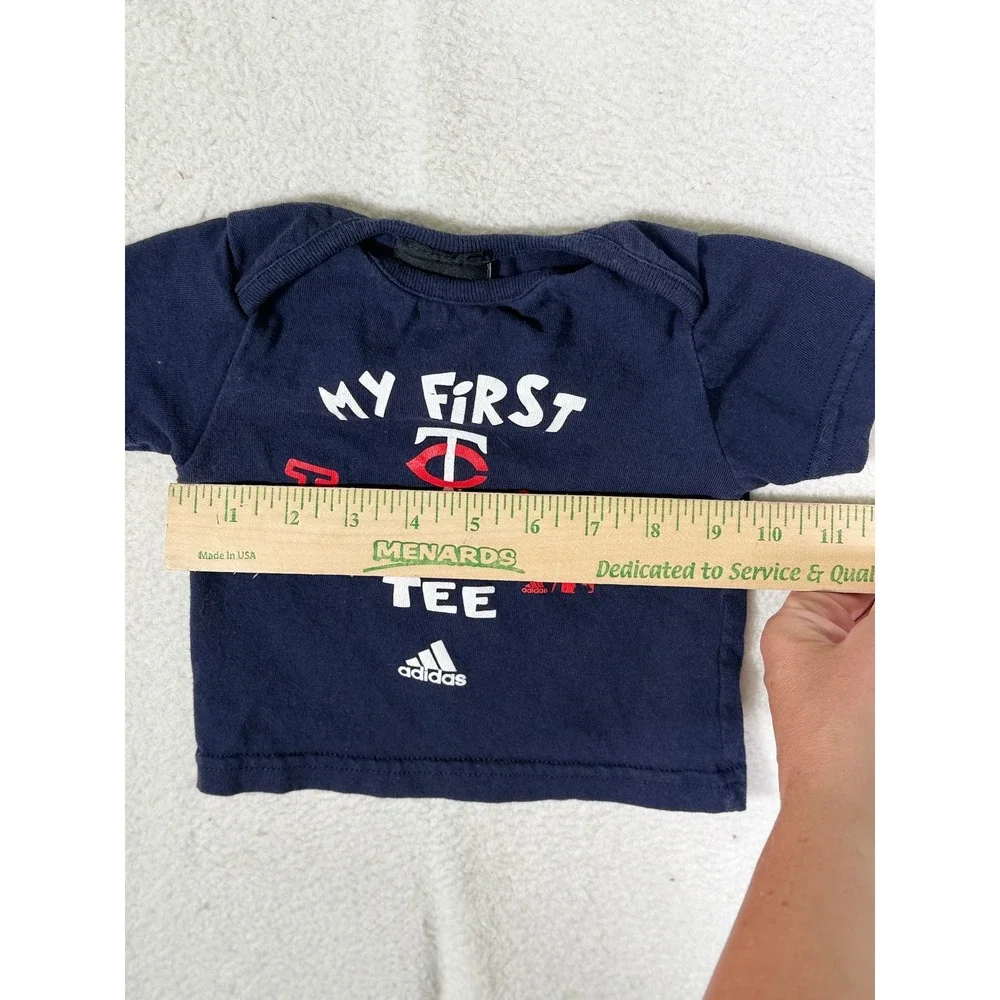 Adidas Minnesota Twins My First Tee Infant Navy Blue MLB T-Shirt 3/6M RJ-319Y5